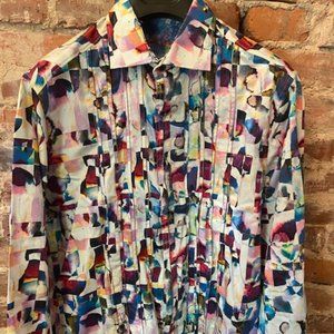 Robert Graham Long Sleeve M Dress Shirt Multi-Color